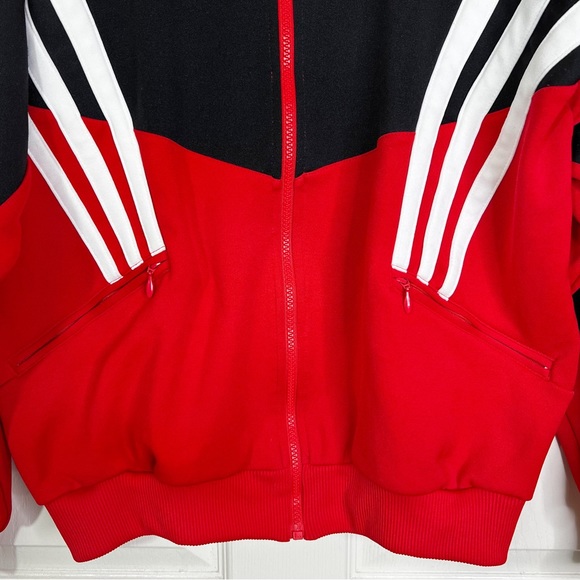 adidas Red and Black Performance Jacket - Picture 4 of 12